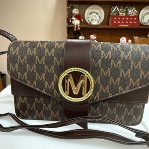 Brown Monogram Crossbody Bag